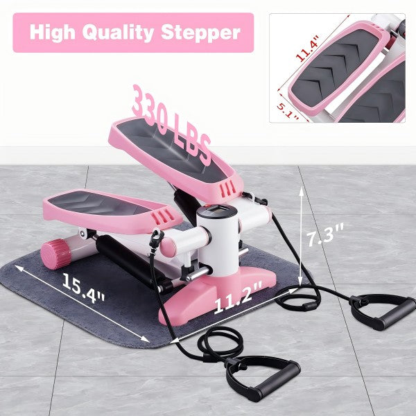 ZENOVA Portable Stepper  Star Stepper for Exercise Pink&Black