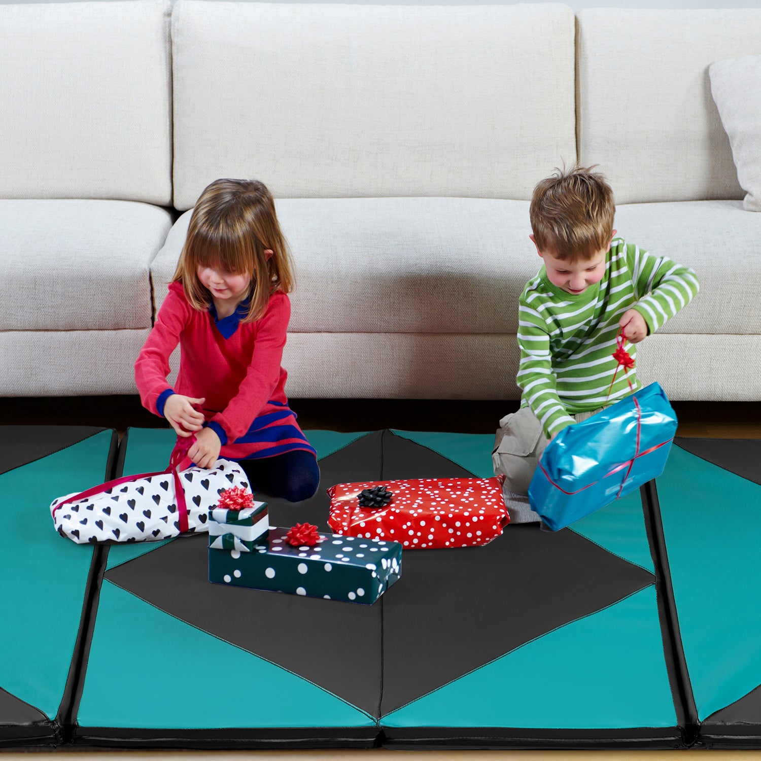 BestFit Gymnastics Mat Tumbling Mat for Kids 3 x6 x1.7 Thick Gym Wor ZENOVA